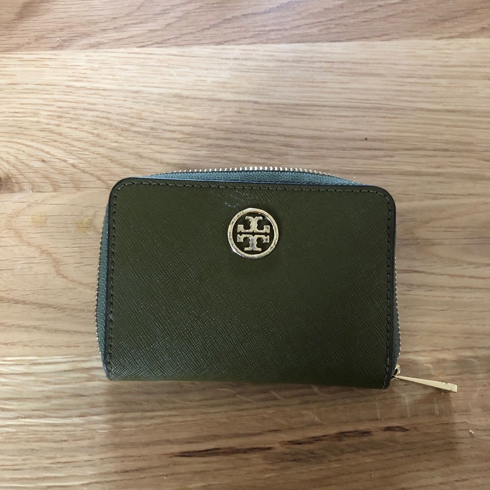 Tory Burch Olive Card Wallet